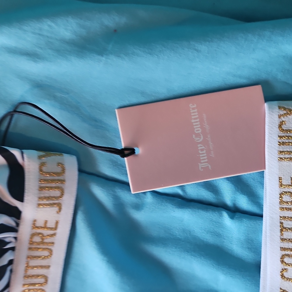 Juicy Couture Black and White Animal Print Bikini - Picture 4 of 7